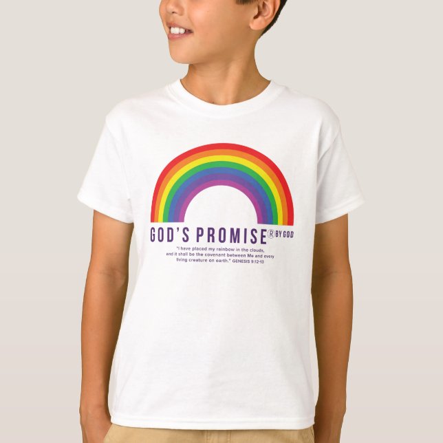 Camisa branca de camiseta branca Arco-Íris Promess (Frente)