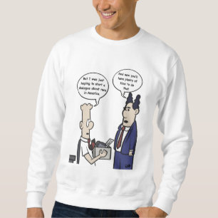 Camisa branca de desenho animado para homens