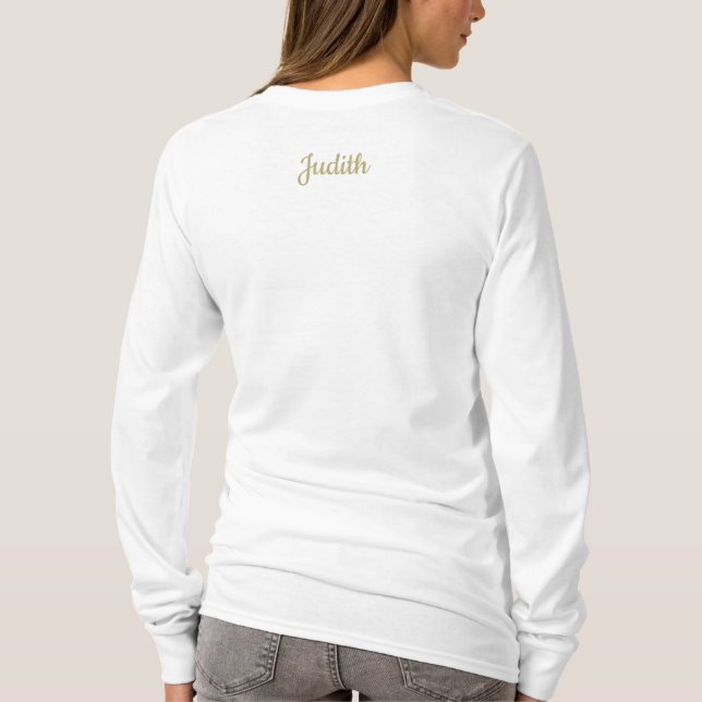 Camisa Branca de Manga Longa Living On ThEdge, LLC (Verso)