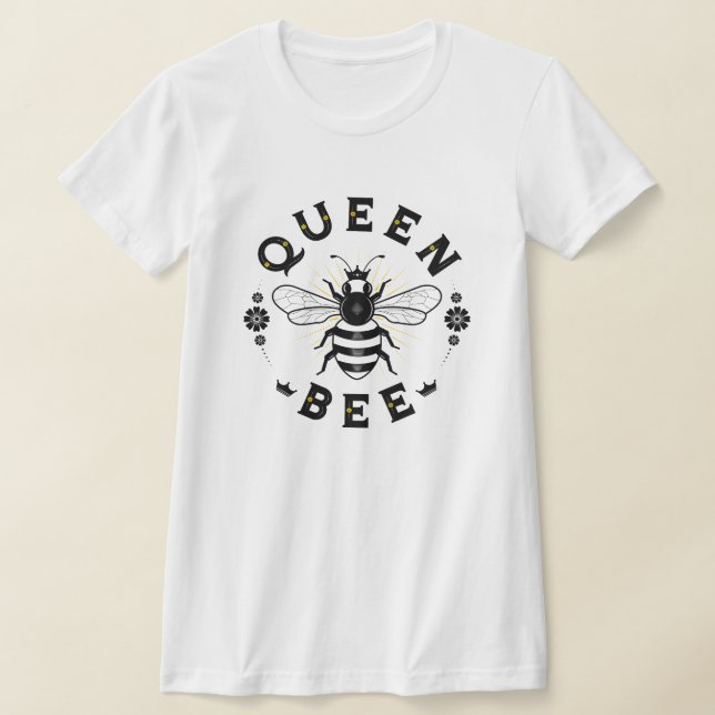 Camisa branca de rainha das abelhas, feminina (Postura )