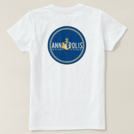 Camisa branca de saia branca, ancorada em cães Ann