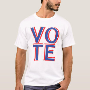 Camisa branca de voto nas eleições dos EUA Campanh