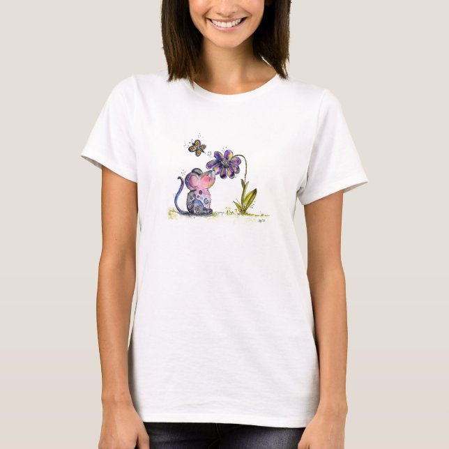 Camisa branca e camisa de flores (Frente)
