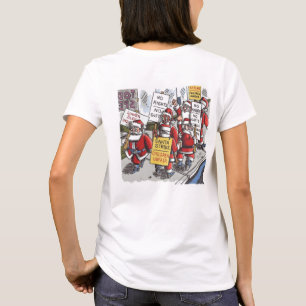 Camisa branca feminina Santa Strike costas