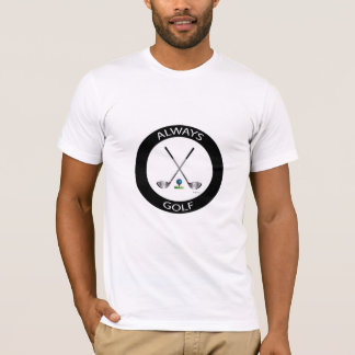 Camisa branca Legal do logotipo GOLF