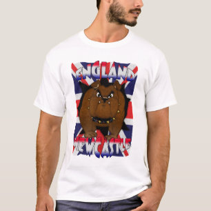 Camisa britânica do buldogue T dos homens de