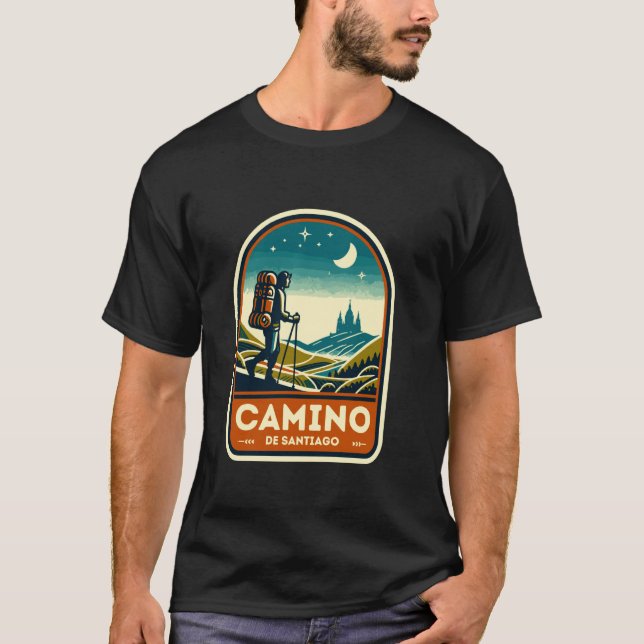 Camisa Buen Caminhada de Santiago de Compostela Ca (Frente)