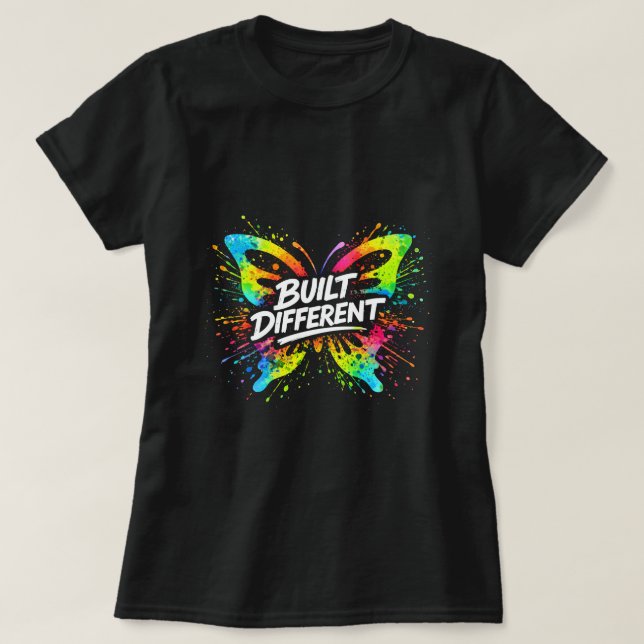Camisa Built Different Butterfly 0047699-FB (Frente do Design)