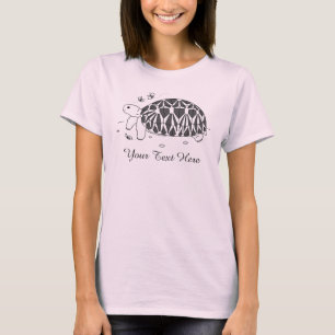 Camisa Burmese customizável da tartaruga da