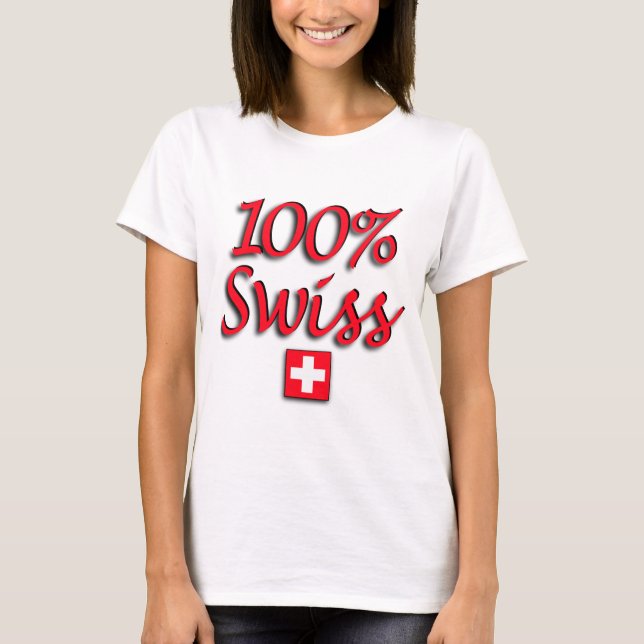 Camisa cabida suíço de 100% (Frente)