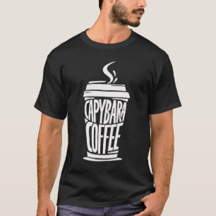 Camisa Café Capybara   Tee Amante de os animais En