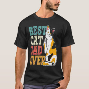 Camisa Calico Cat Dad Tee Melhor Pai de Gato Já Ca