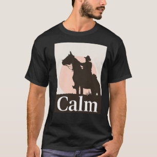 Camisa Calm Horse Self Care Quote - Minimalista Sl
