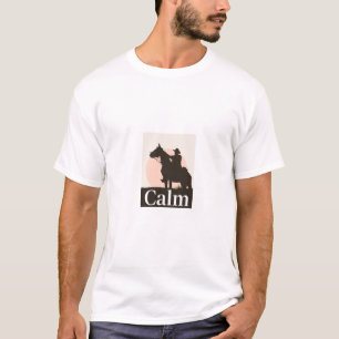 Camisa Calm Horse Self Care Quote - Minimalista Sl