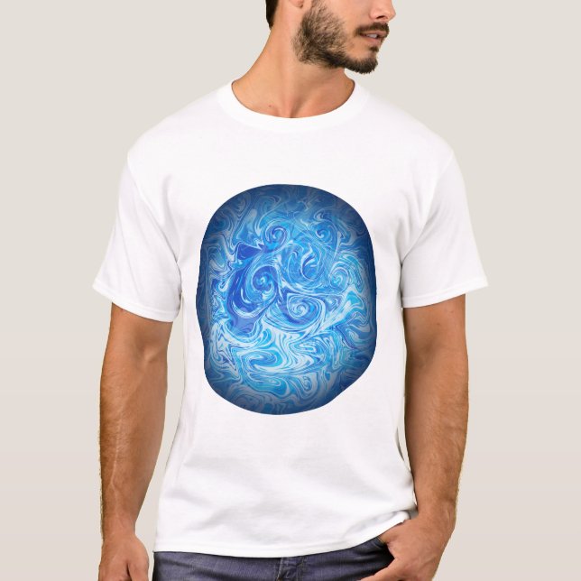 Camisa Calm Tide Fluid Art (Frente)