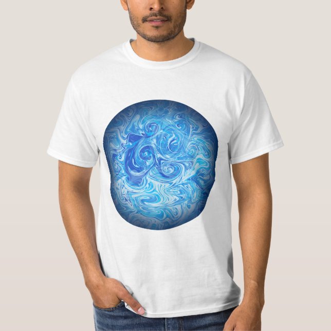 Camisa Calm Tide Fluid Art (Frente)