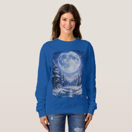 Camisa Calm Winter Moon • Paisagem Noturna Congela