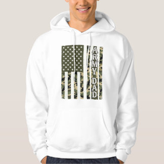 Camisa Camuflada de Papai do Exército Bandeira Ame