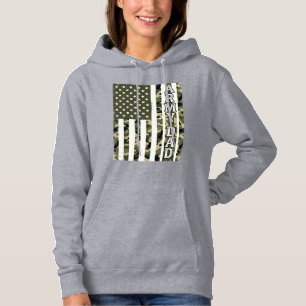 Camisa Camuflada de Papai do Exército Bandeira Ame