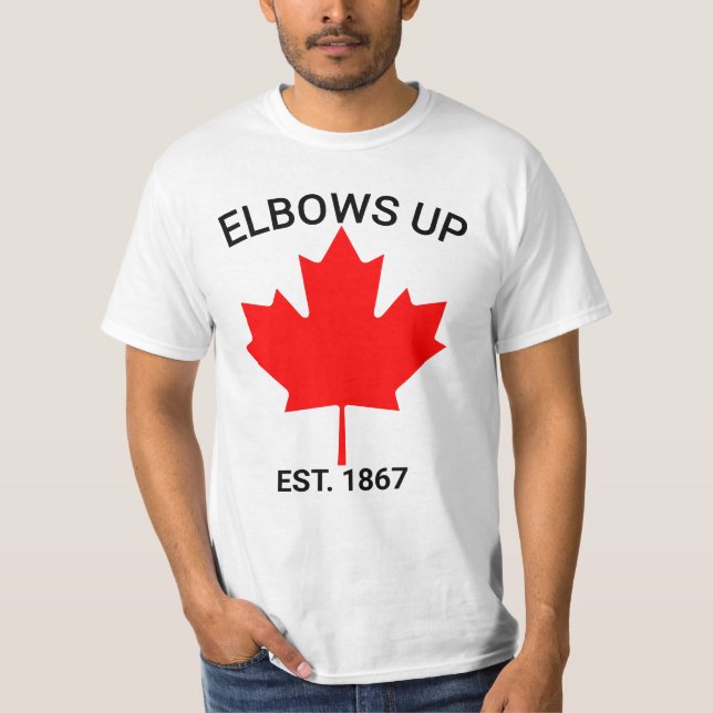 Camisa Canada Cotovelos Para Cima, Camisa de Apoio (Frente)