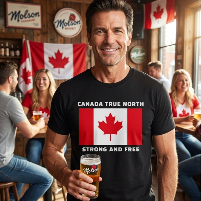 Camisa Canadá Verdadeiro Norte Forte e Livre Tri-B (Criador carregado)