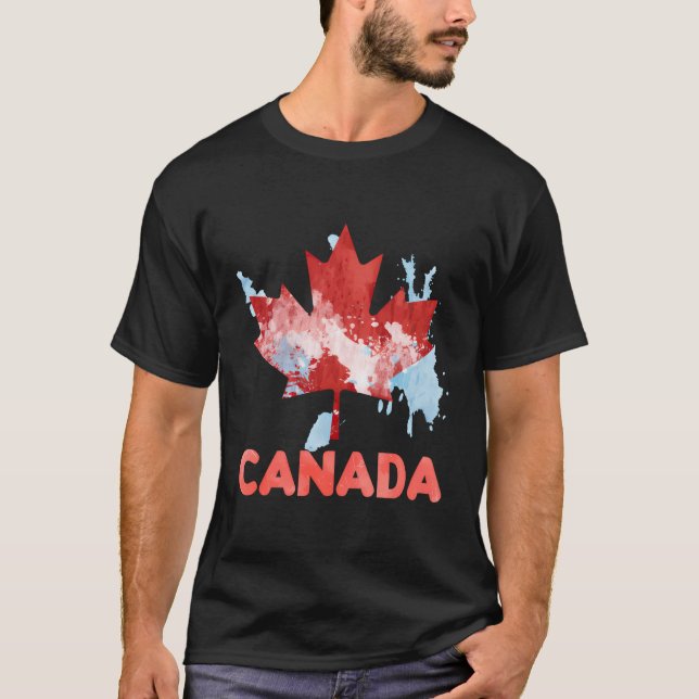 Camisa Canadense Americana É Camisa De Folha Mapea (Frente)
