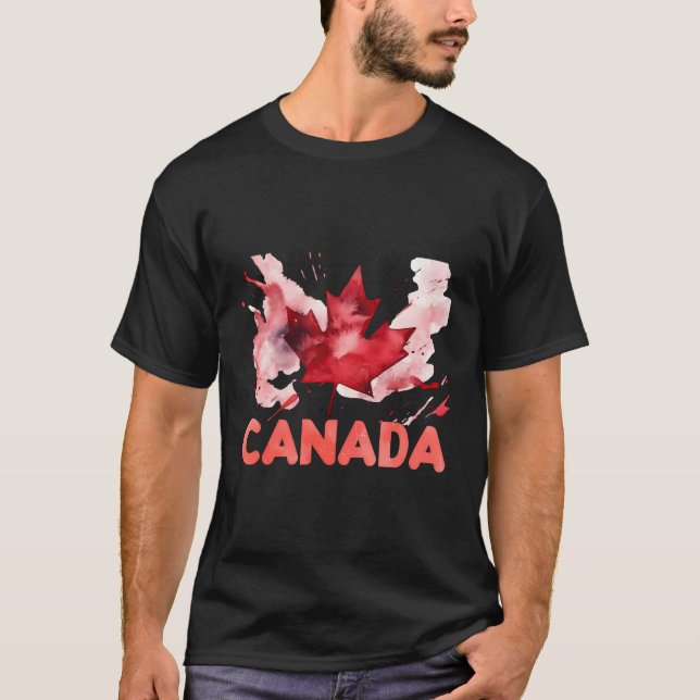Camisa Canadense Americana É Camisa De Folha Mapea (Frente)