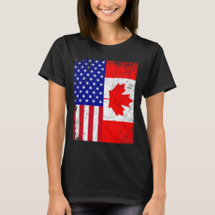 Camisa Canadense Americana Usa Canadá Bandeira 4 D
