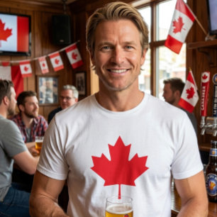 Camisa Canadense da Folha de Bordo