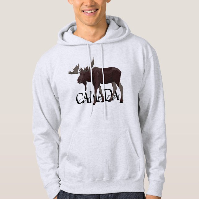 Camisa canadense de suvenir de alce-alce-alce-alce (Frente)
