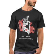 Camisa Canadense Mosaico: Folha de Bordo & Ícones 