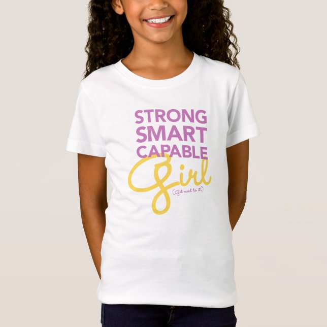 Camisa capaz esperta forte da MENINA (Frente)