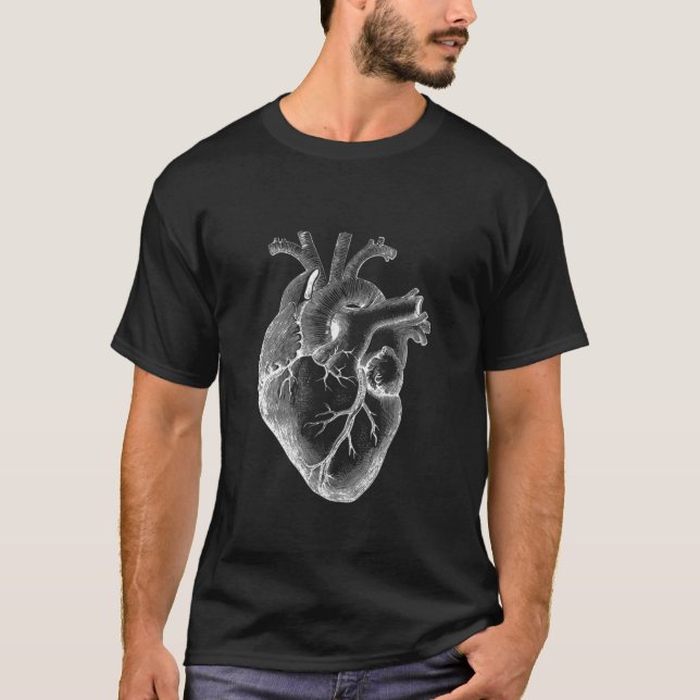 Camisa Cardíaca Anatômica, Camisa Cardiologista, C (Frente)