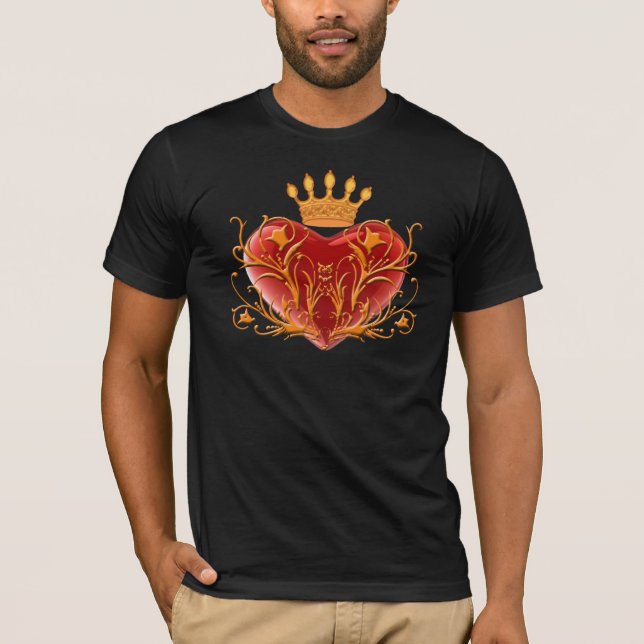 Camisa Cardíaca de Filigre Coroa (Frente)