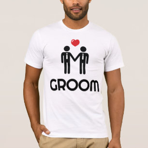 Camisa Casamento gay branca para homens