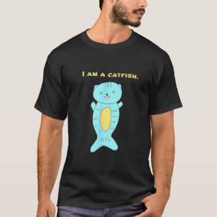 Camisa Catfish T, Eu sou um gato mutante de camisa