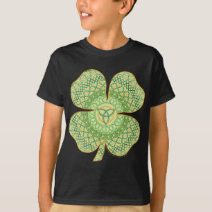 Camisa Céltica das Crianças e Camisa Negra Bebê