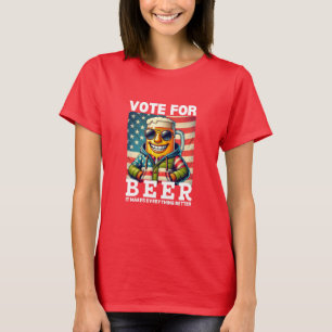 Camisa Cerveja   Presente Vote Em Trump   Dia De E
