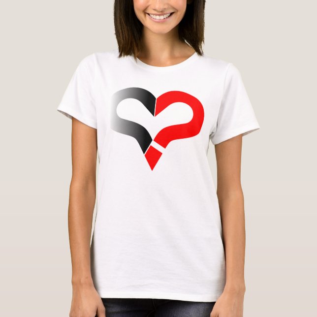 Camisa Chance At Romance Heart Question Mark (Frente)