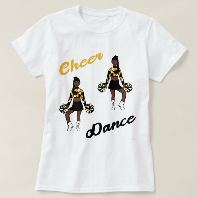 Camisa Cheer/ Dança (Camo Amarelo) (Frente do Design)