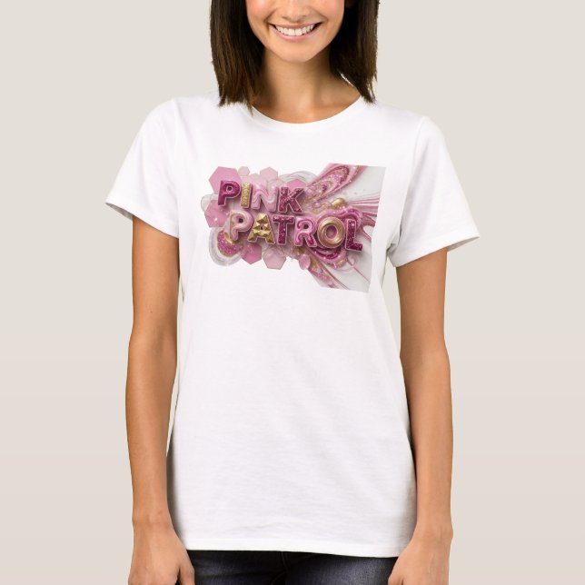 Camisa Chic Pink PINK PATROL Citação (Frente)