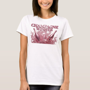 Camisa Chic Vermelha com Desejos de CHAMPANHE