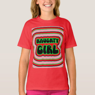 CAMISA CHRISTMAS RETRO NAUGHTY GIRL