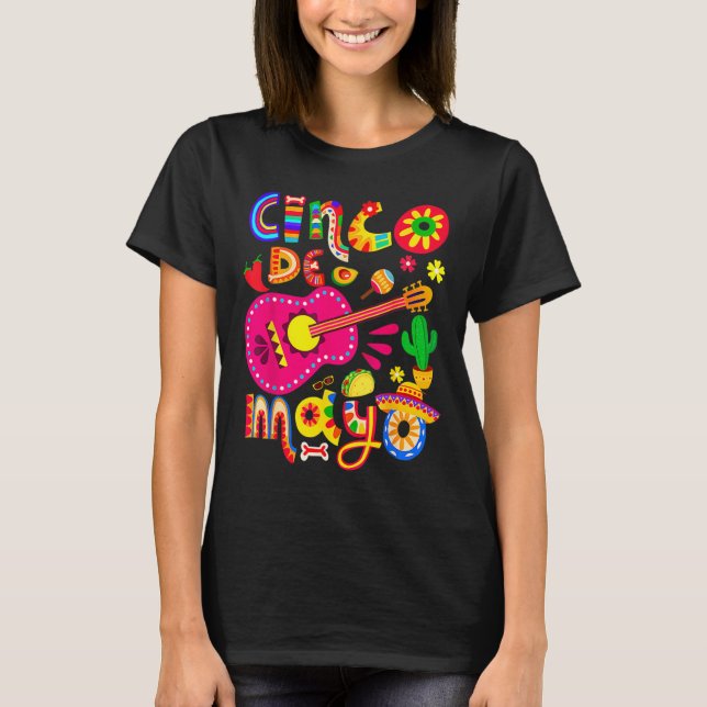 Camisa Cinco De Mayo Festa Mexicana 5 De Maio  (Frente)