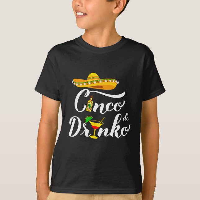 Camisa Cinco De Mayo Mulheres Meninas Crianças Fes (Frente)