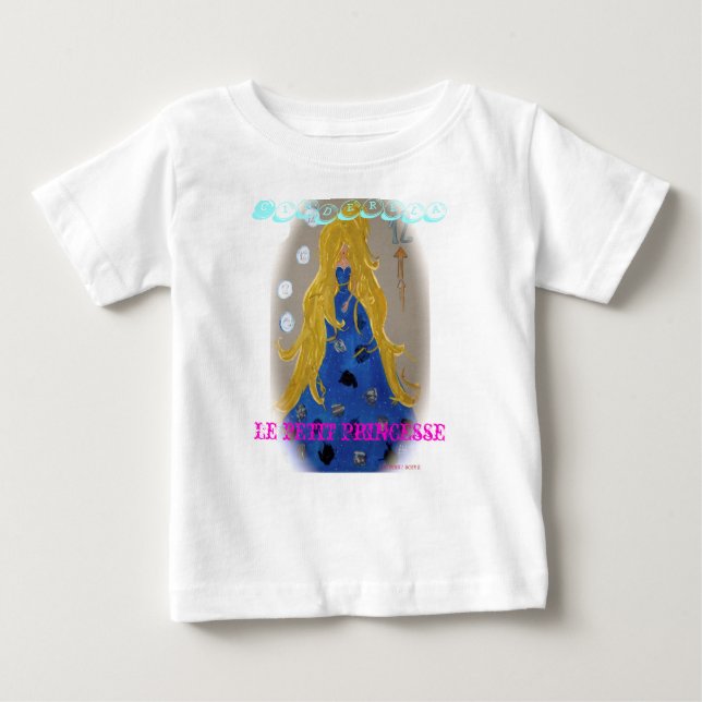 Camisa Cinderela "Le petit princesse" infantil (Frente)