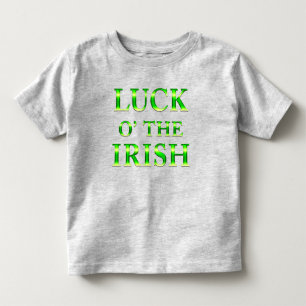Camisa cinza para meninas de St. Patrick's Day com