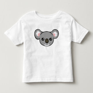 Camisa cinzenta feliz bonito da criança do desenho