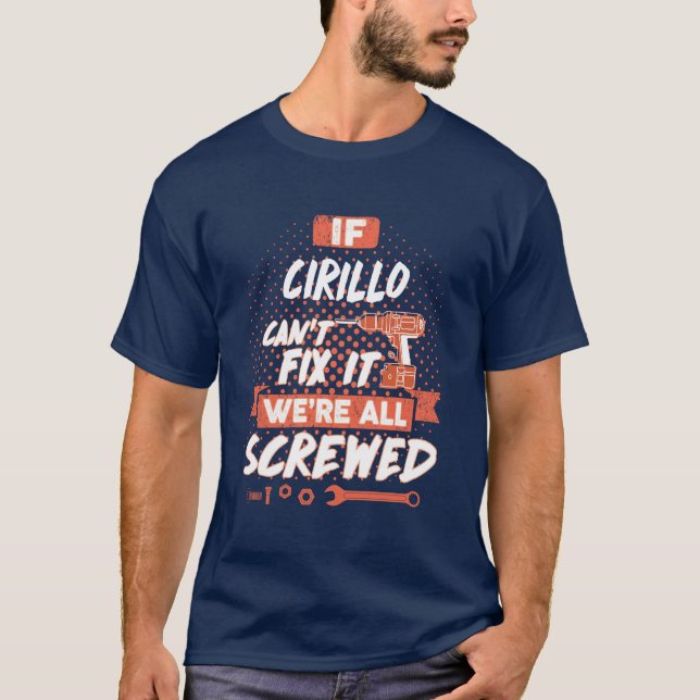 Camisa CIRILLO, camisa CIRILLO para homens mulhere (Frente)