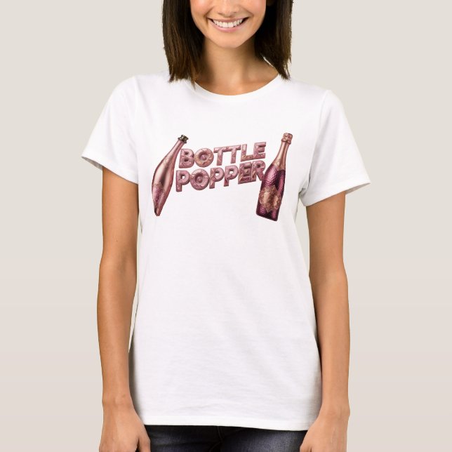 Camisa Citação BOTTLE POPPER Vermelha Marcante (Frente)